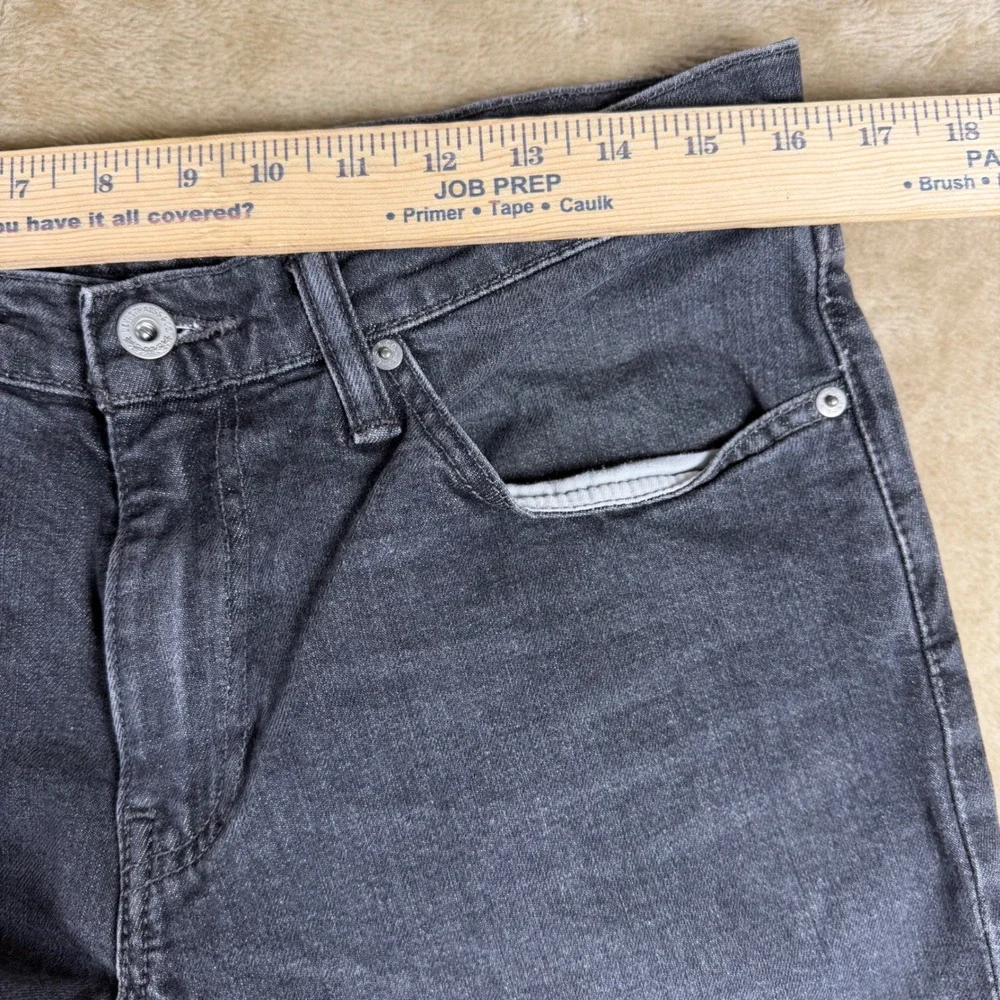 Levis 511 Slim Fit Jeans Mens 32x32 Grey Faded Black Denim 04511-2136